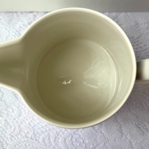 VILLEROY & BOCH “Twist Anna” 40 Oz Pitcher - Yellow & Orange Bands, Blue Dots - Picture 3 of 4